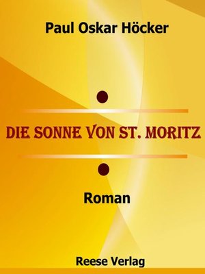cover image of Die Sonne von St. Moritz